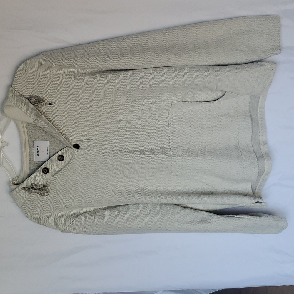 Large Old Navy light grey and cream hoodie